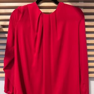 Ann Taylor red blouse